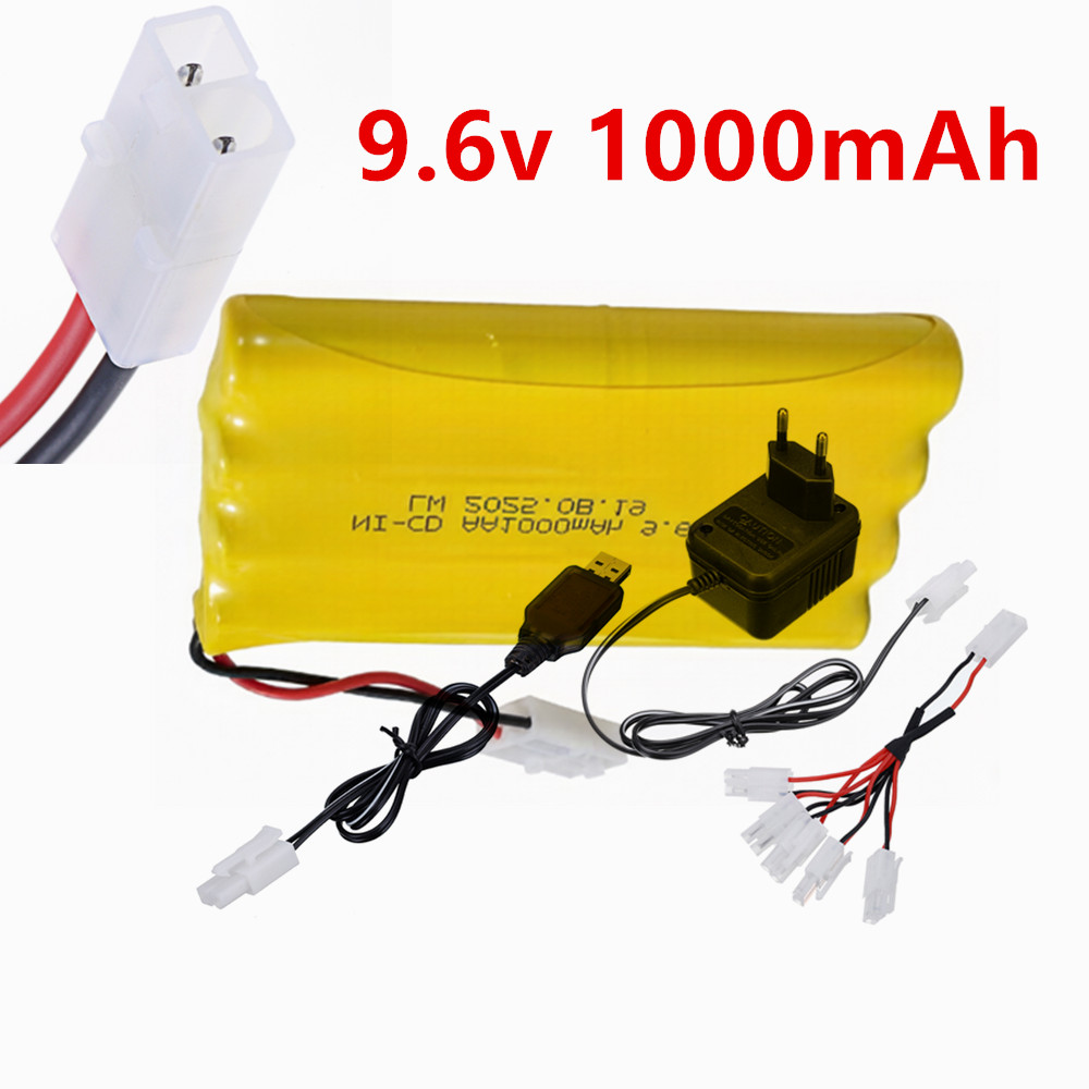 Rc Hobby Model - 9.6v 1000mAh Ni-CD AA Rechargeable Battery