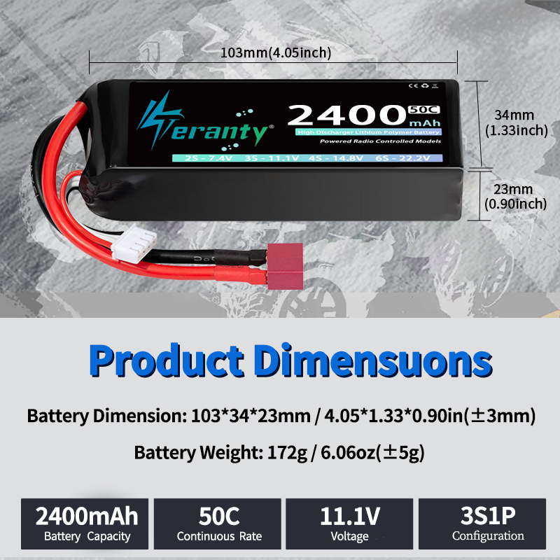 TERANTY 3S 2200/2400/2600mAh L - Rc Hobby Model 评论和价格