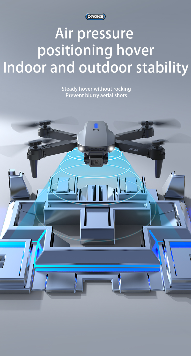 E88 Foldable RC Drone Dual Cam - Rc Helicopter Hobby Grade 评论和价格