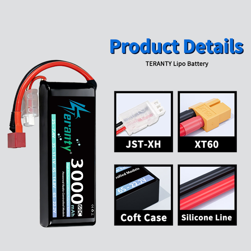 TERANTY 2S 3000mAh Lipo Batter - Rc Hobby Model 评论和价格