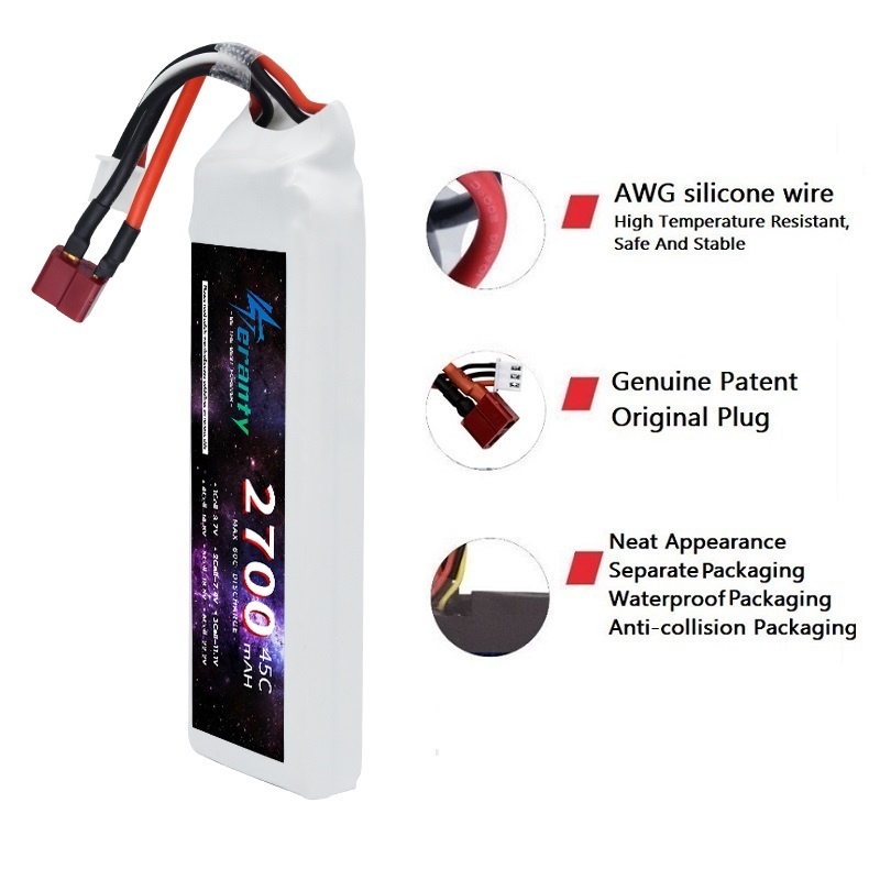 1/3PCS 2S 7.4V Lipo Battery 27 - Rc Hobby Model 评论和价格