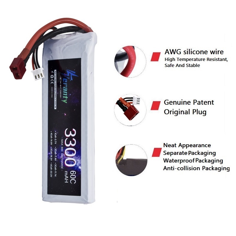 2S 7.4V LiPo Battery 3300mAh 6 - Rc Hobby Model 评论和价格